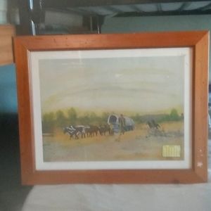 Old print The desert trail.